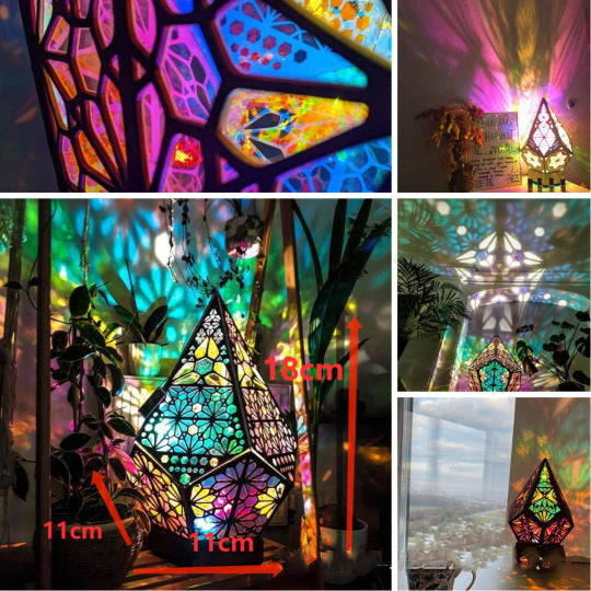 Bohemian Prism Diamond Lamp – Colorful Ambient Light