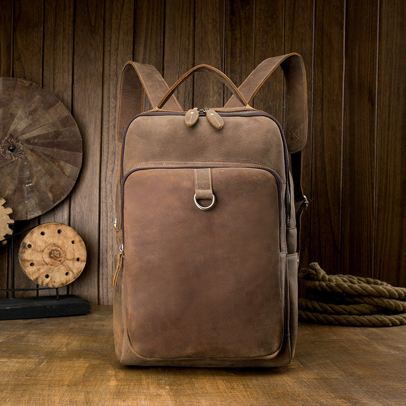 Vintage Leather Backpack - Effortless Style Meets Functionality