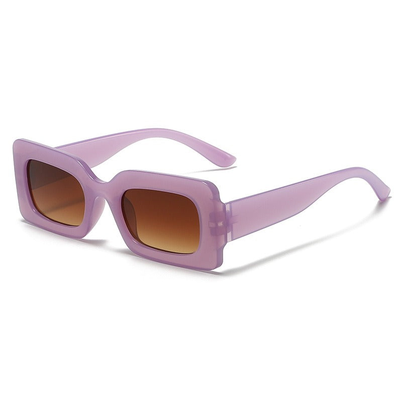 Vibrant Nomadic Retro Square Frame Sunglasses