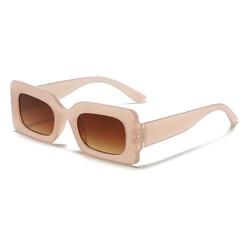 Vibrant Nomadic Retro Square Frame Sunglasses