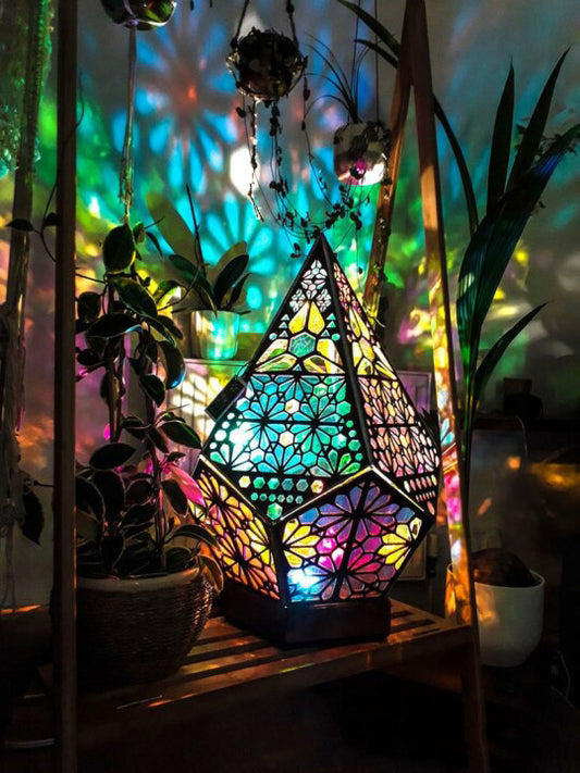 Bohemian Prism Diamond Lamp – Colorful Ambient Light