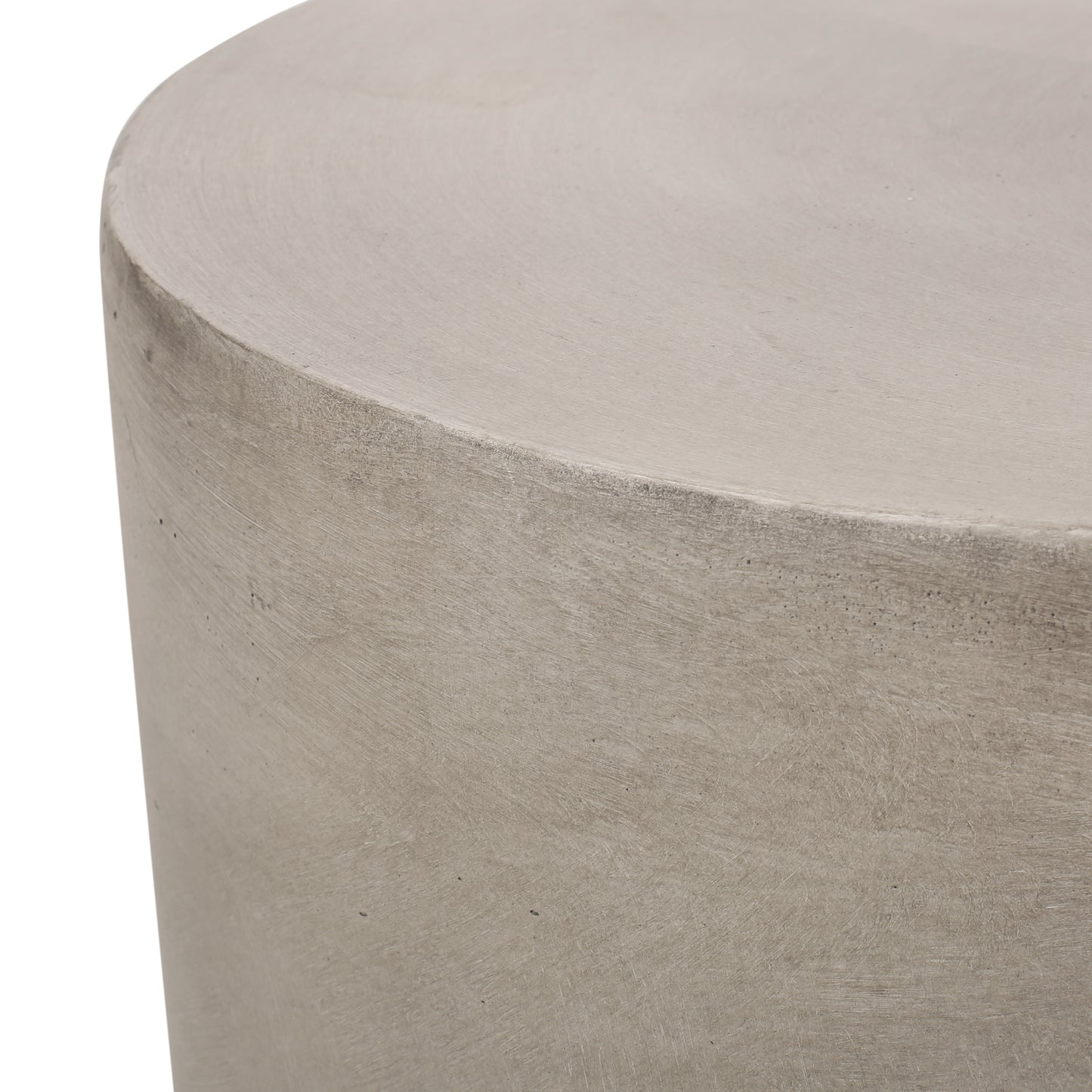 Light Concrete Side Table,Light Gray