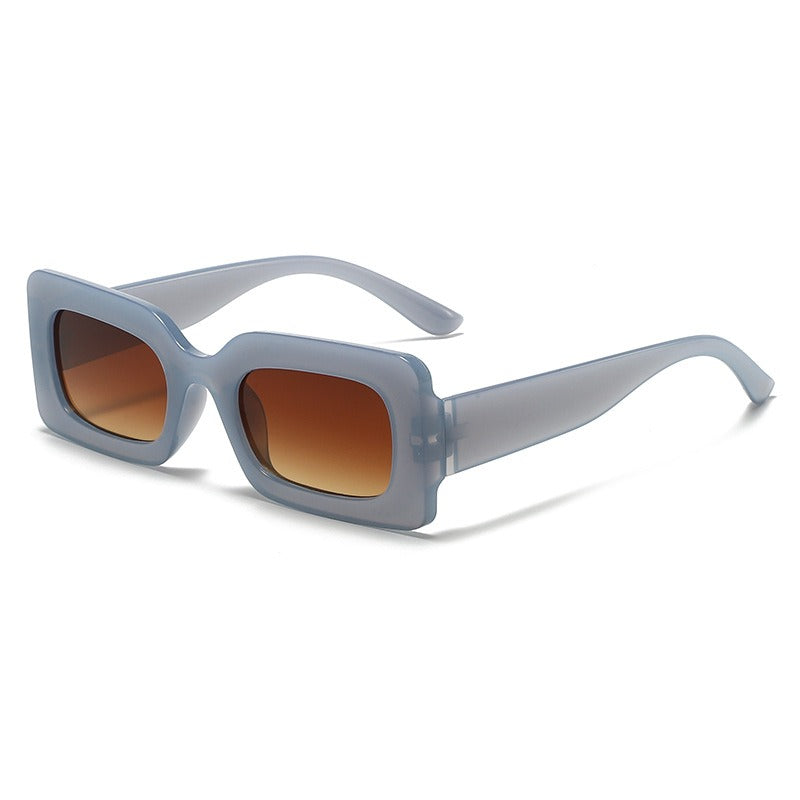 Vibrant Nomadic Retro Square Frame Sunglasses