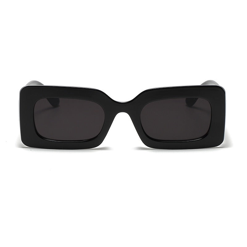 Vibrant Nomadic Retro Square Frame Sunglasses